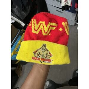 Vintage WWF Wrestling 1991 Hulk Hogan Beanie Hat Titan Sport